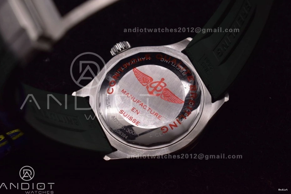 Rubber Strap Orange on Dial Edition Best SS BLSF 1:1 Automatic Green SuperOcean 42 A2824 0507
